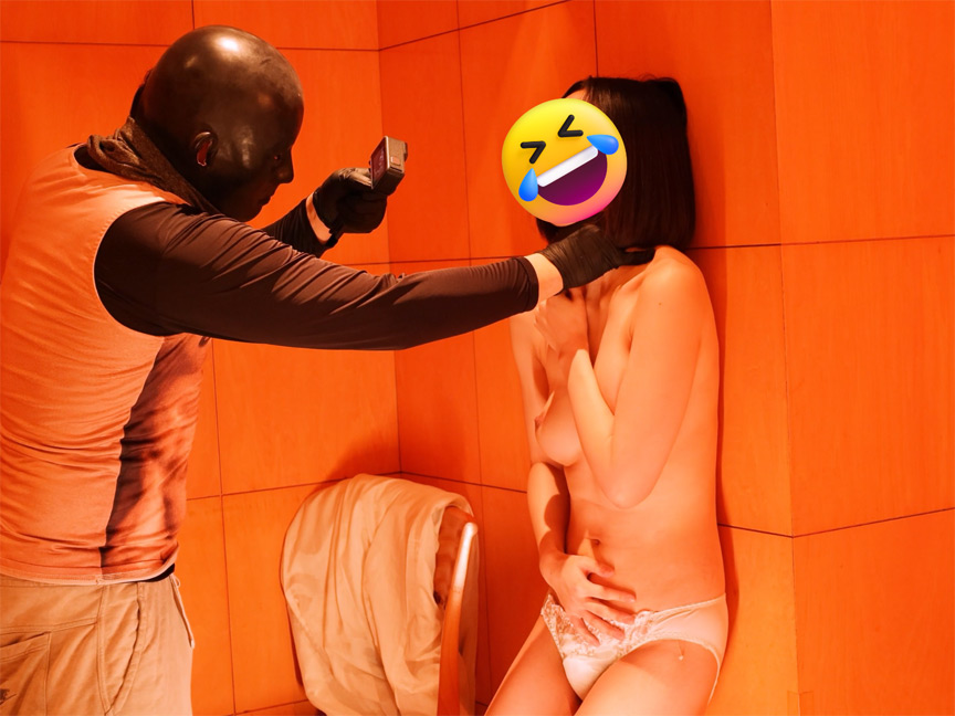 反応最高美陥没Fカップ乳美人腹パンチ女体耐久テスト 005